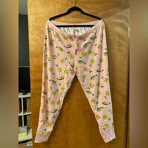 Hanna Andersson Avocado print sleep joggers